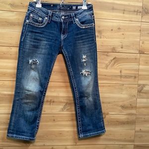 Miss Me signature cuffed Capris